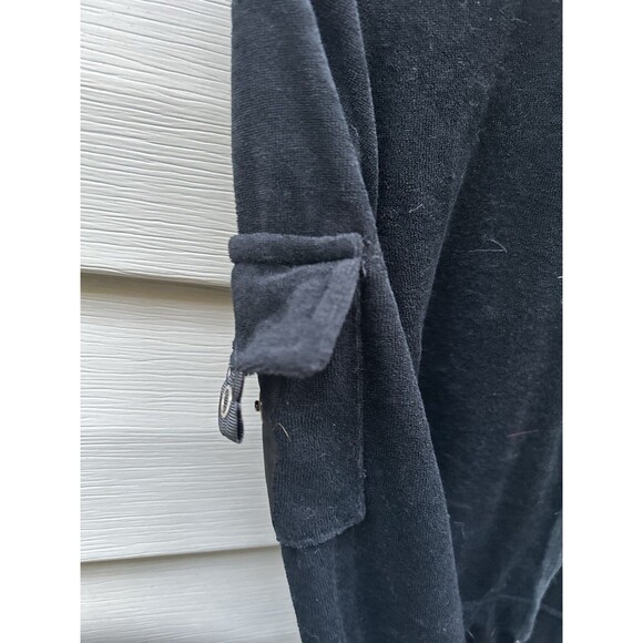 VTG BCBG Maxazria Womens L Bling Hoodie Sweatshirt Embellished Jacket Y2K - Picture 5 of 8